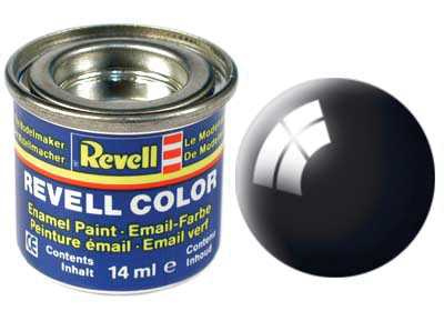 Barva Revell emailová - 32107: lesklá černá (black gloss) - Barva Revell emailová - 32107: lesklá černá (black gloss)