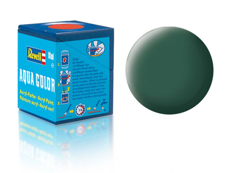 Barva Revell akrylová - 36139: matná tmavě zelená (dark green mat) - Barva Revell akrylová - 36139: matná tmavě zelená (dark green mat)