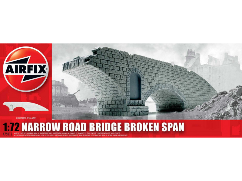 Narrow Road Bridge Broken Span (1:72) Airfix A75012 - Narrow Road Bridge Broken Span