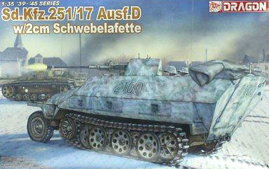 Sd.Kfz.251/17 Ausf.D w/2cm SCHWEBELAFETTE (1:35) Dragon 6292 - Sd.Kfz.251/17 Ausf.D w/2cm SCHWEBELAFETTE