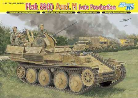 FLAK 38(t) Ausf.M LATE PRODUCTION (SMART KIT) (1:35) Dragon 6590 - FLAK 38(t) Ausf.M LATE PRODUCTION (SMART KIT)