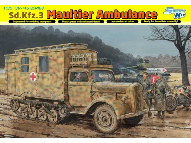 Sd.Kfz.3 Maultier Ambulance (Smart Kit) (1:35) Dragon 6766 - Sd.Kfz.3 Maultier Ambulance (Smart Kit)