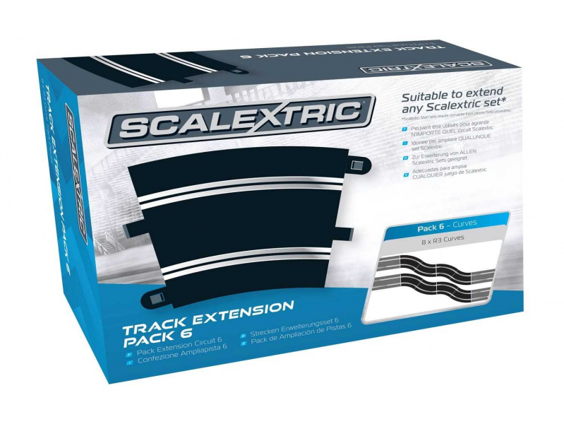 Rozšíření trati SCALEXTRIC C8555 - Track Extension Pack 6 - 8 X R3 Curves Scalextric C8555 - Rozšíření trati SCALEXTRIC C8555 - Track Extension Pack 6 - 8 X R3 Curves