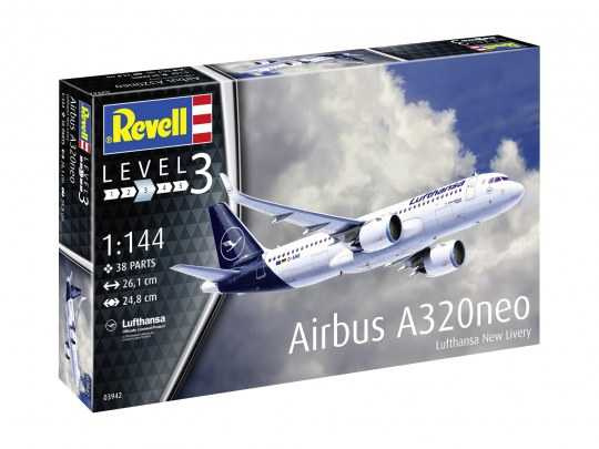 Airbus A320 Neo Lufthansa "New Livery" (1:144) Revell 03942 - Airbus A320 Neo Lufthansa "New Livery"