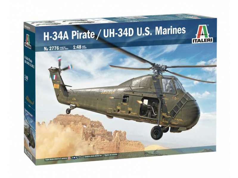 H-34A Pirate /UH-34D U.S. Marines (1:48) Italeri 2776 - H-34A Pirate /UH-34D U.S. Marines