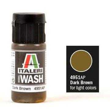 Italeri wash akryl 4951AP - Dark brown 20ml - Italeri wash akryl 4951AP - Dark brown 20ml