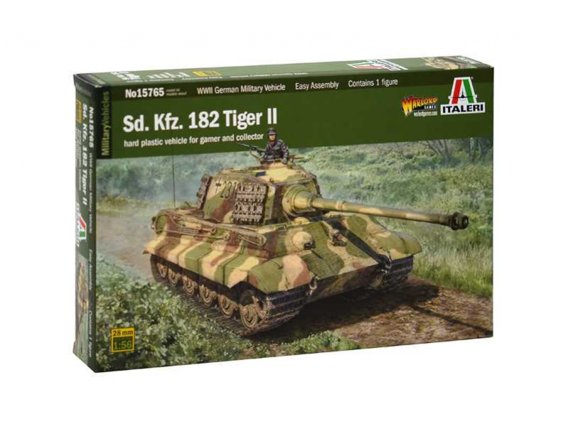 Model Kit tank 15765 -Sd. Kfr. 182 Tiger ll (1:56)(1:56) Italeri 15765 - Model Kit tank 15765 -Sd. Kfr. 182 Tiger ll (1:56)