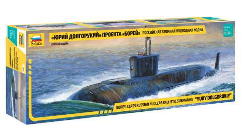 Nuclear Submarine "Yury Dolgorukiy" (1:350) Zvezda 9061 - Nuclear Submarine "Yury Dolgorukiy"