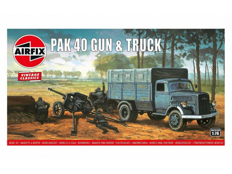 PAK 40 Gun & Truck (1:76) Airfix A02315V - PAK 40 Gun & Truck