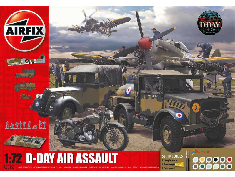 D-Day 75th Anniversary Air Assault (1:72) Airfix A50157A - D-Day 75th Anniversary Air Assault