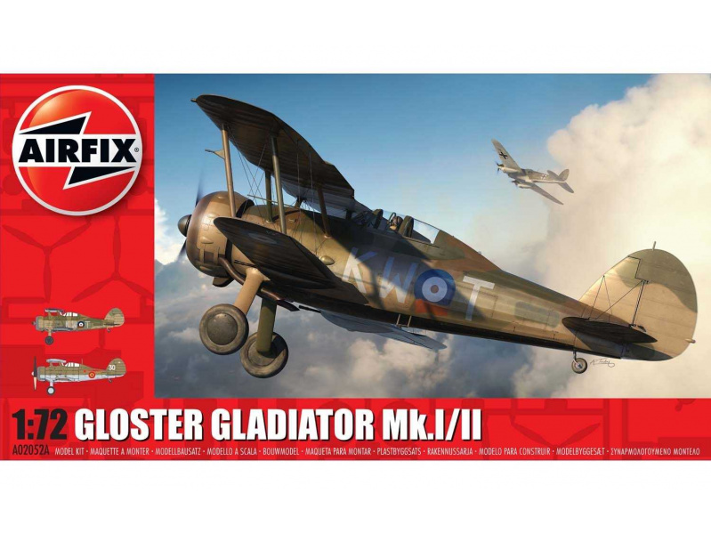 Gloster Gladiator Mk.I/Mk.II (1:72) Airfix A02052A - Gloster Gladiator Mk.I/Mk.II