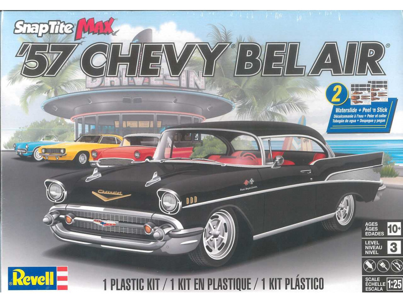 `57 Chevy Bel Air (1:25) Monogram 1529 - `57 Chevy Bel Air