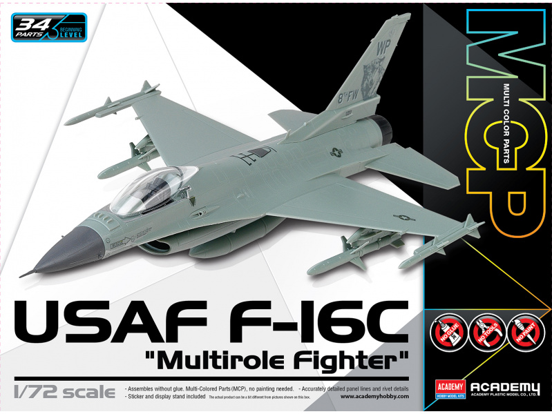 USAF F-16C "Multirole Fighter" MCP (1:72) Academy 12541 - USAF F-16C "Multirole Fighter" MCP