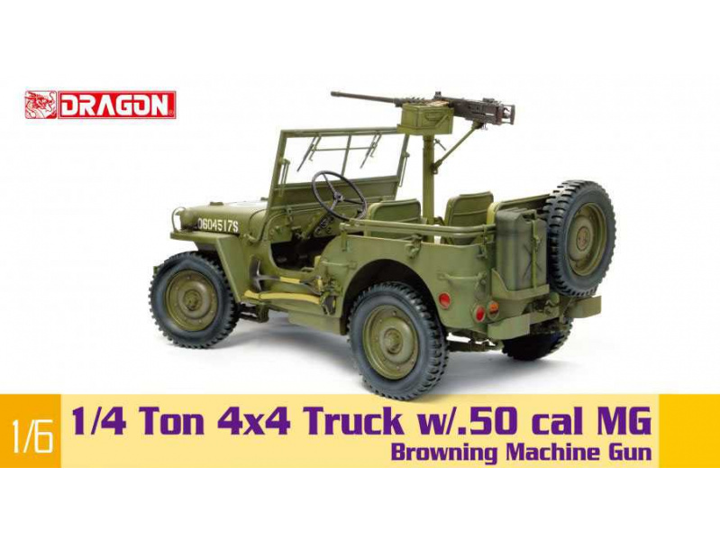 1/4-Ton 4x4 Truck w/M2 .50-cal Machine Gun (1:6) Dragon 75052 - 1/4-Ton 4x4 Truck w/M2 .50-cal Machine Gun