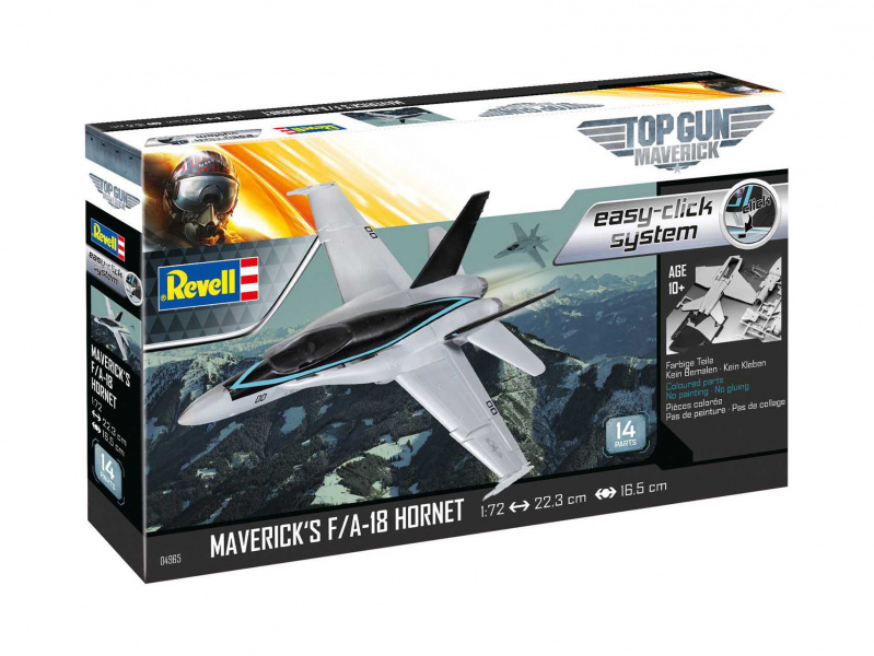 Maverick's F/A-18 Hornet "Top Gun" (1:72) Revell 04965 - Maverick's F/A-18 Hornet "Top Gun"