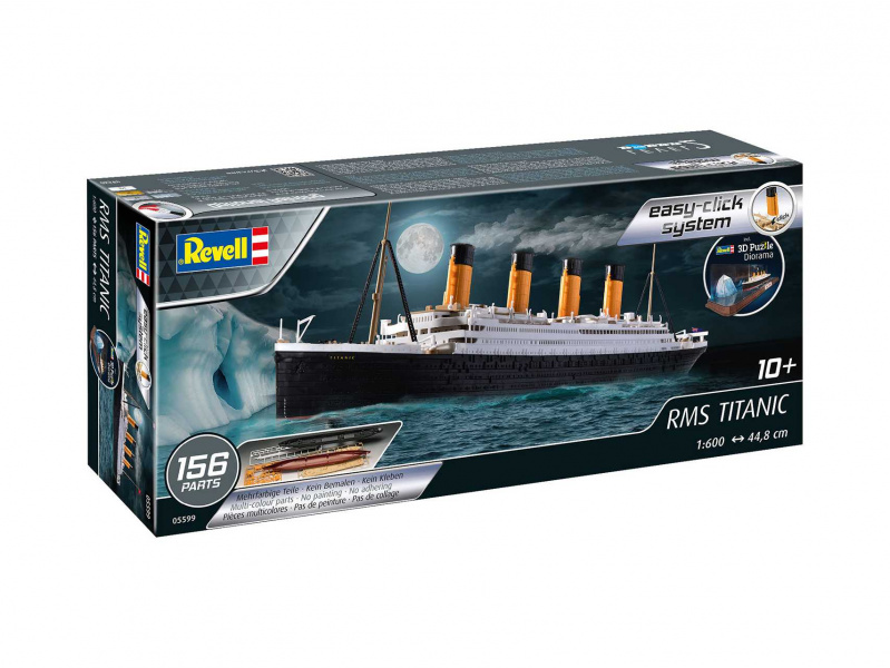 RMS Titanic + 3D Puzzle (Iceberg) (1:600) Revell 05599 - RMS Titanic + 3D Puzzle (Iceberg)