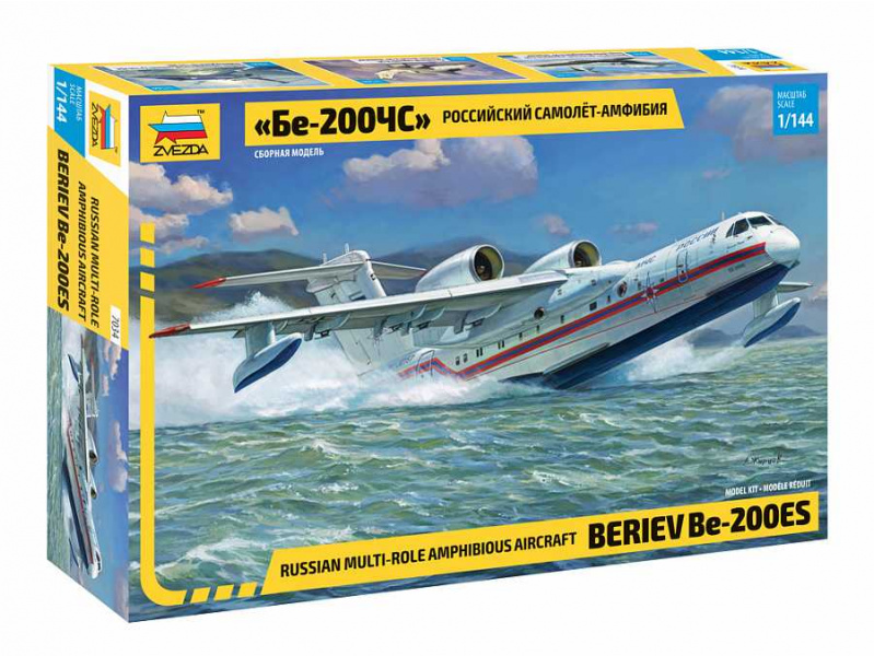 Beriev Be-200 Amphibious Aircraft (1:144) Zvezda 7034 - Beriev Be-200 Amphibious Aircraft