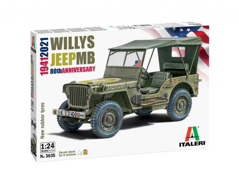 Willys Jeep MB (1:24) Italeri 3635 - Willys Jeep MB