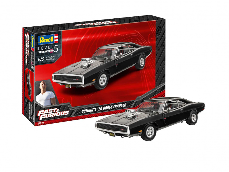 Fast & Furious - Dominics 1970 Dodge Charger (1:25) Revell 07693 - Fast & Furious - Dominics 1970 Dodge Charger