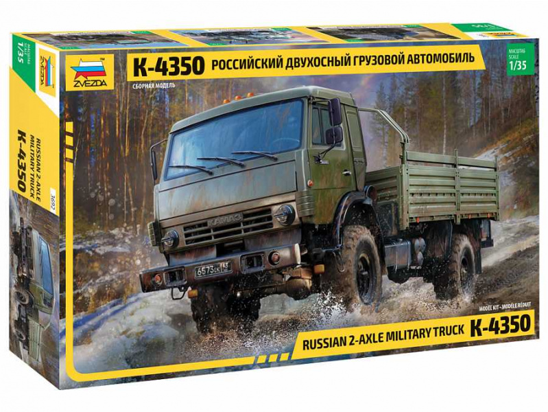 Russian 2 Axle Military Truck K-4326 (1:35) Zvezda 3692 - Russian 2 Axle Military Truck K-4326