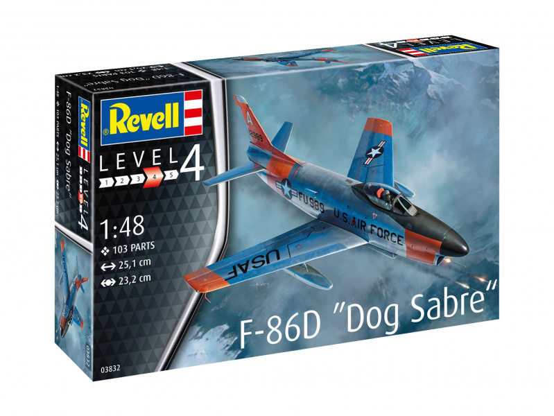 F-86D Dog Sabre (1:48) Revell 03832 - F-86D Dog Sabre