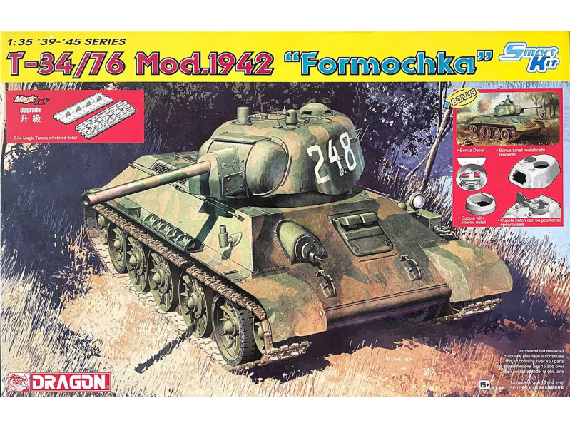 T-34/76 Mod.1942 "Formochka" (1:35) Dragon 6401 - T-34/76 Mod.1942 "Formochka"