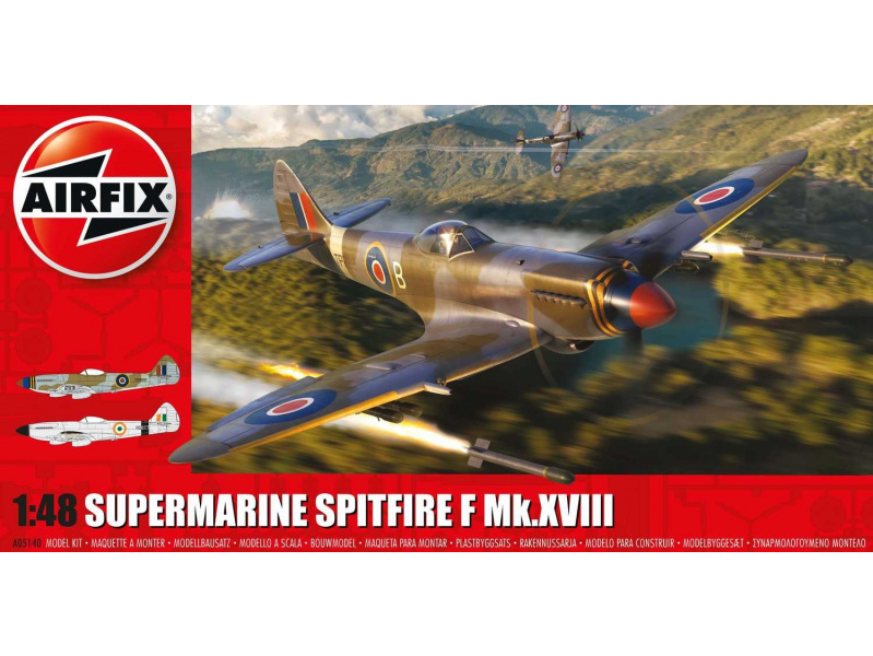 Supermarine Spitfire F Mk.XVIII (1:48) Airfix A05140 - Supermarine Spitfire F Mk.XVIII