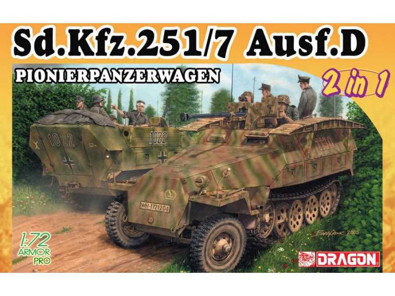 Sd.Kfz.251/7 Ausf.D Pionierpanzerwagen (1:72) Dragon 7605 - Sd.Kfz.251/7 Ausf.D Pionierpanzerwagen
