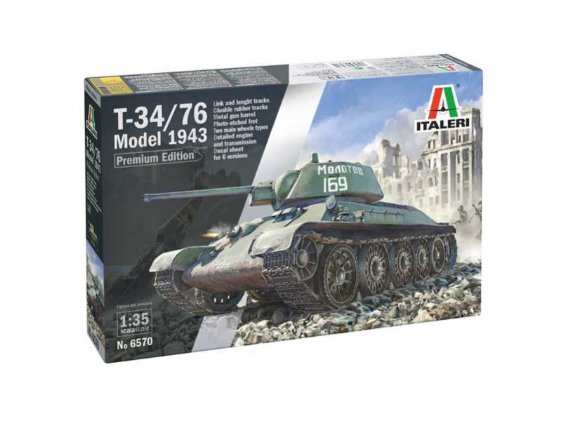 T-34/76 Mod. 43 (1:35) Italeri 6570 - T-34/76 Mod. 43