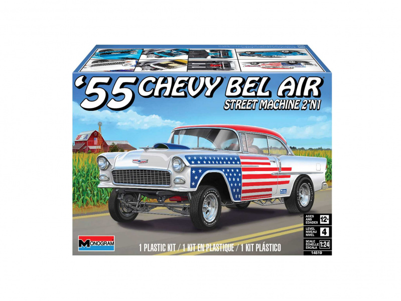 ’55 Chevy Bel Air “Street Machine” (1:24) Monogram 4519 - ’55 Chevy Bel Air “Street Machine”