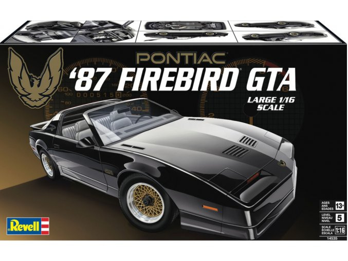 1987 Pontiac Firebird GTA (1:16) Monogram 4535