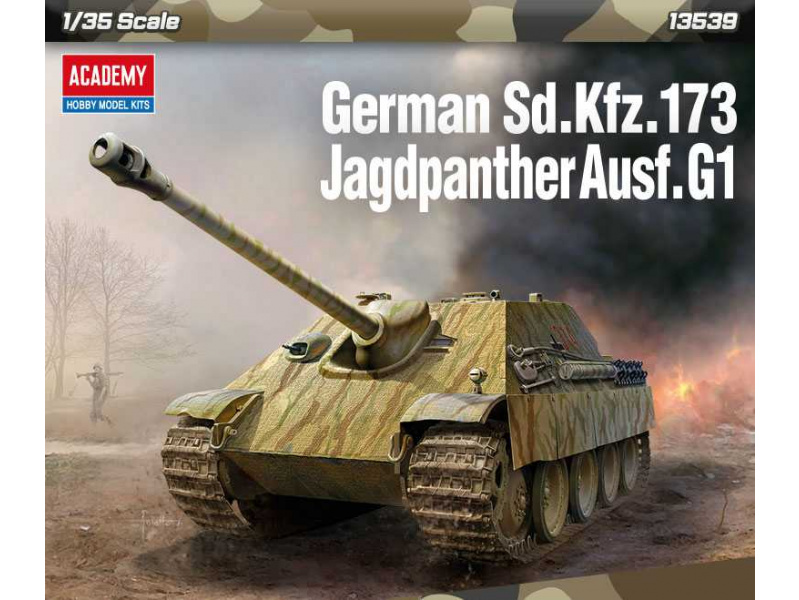 German Sd.kfz.173 Jagdpanther Ausf.G1 (1:35) Academy 13539 - German Sd.kfz.173 Jagdpanther Ausf.G1