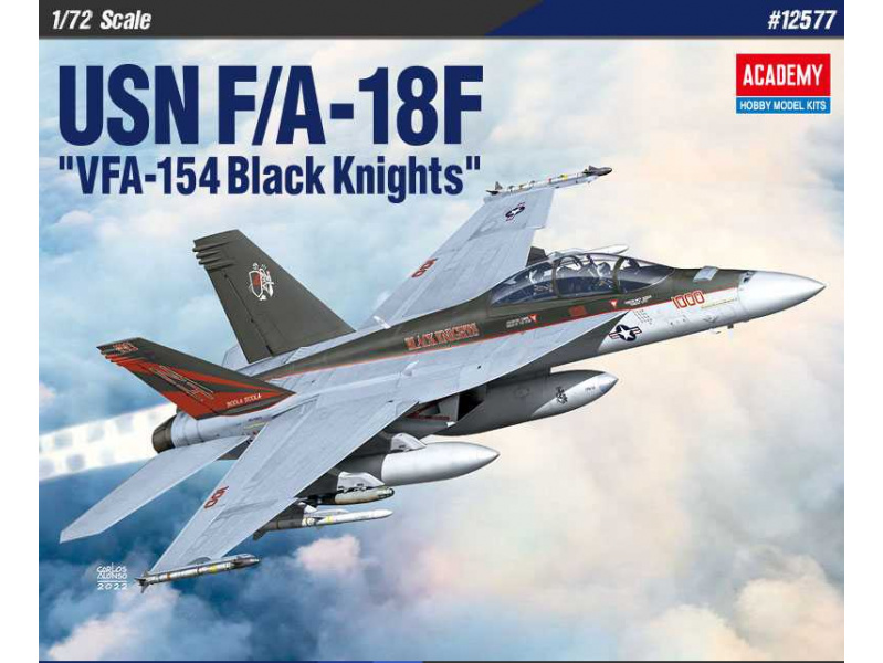 USN F/A-18F "VFA-154 Black Knight" (1:72) Academy 12577 - USN F/A-18F "VFA-154 Black Knight"