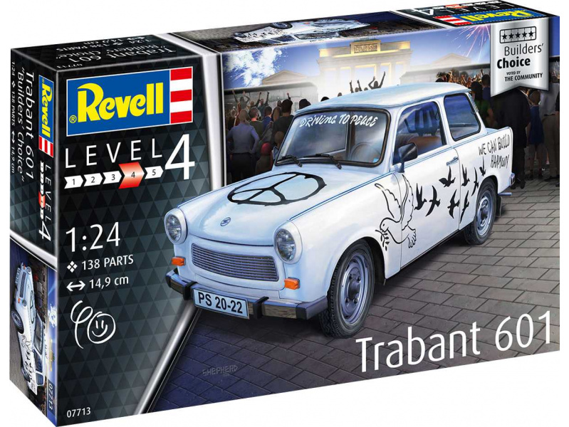 Trabant 601S "Builder&apos;s Choice" (1:24) Revell 07713 - Trabant 601S "Builder&apos;s Choice"