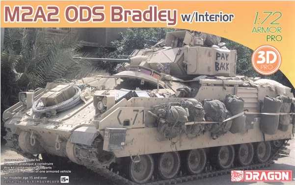 M2A2 ODS BRADLEY w/INTERIOR (1:72) Dragon 7414 - M2A2 ODS BRADLEY w/INTERIOR