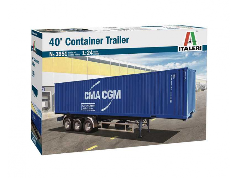 40’ Container Trailer (1:24) Italeri 3951 - 40’ Container Trailer
