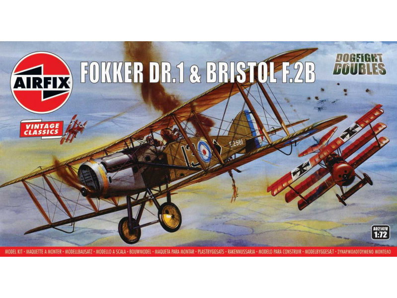 Fokker DR1 Triplane & Bristol Fighter Dogfight Double (1:72) Airfix A02141V - Fokker DR1 Triplane & Bristol Fighter Dogfight Double