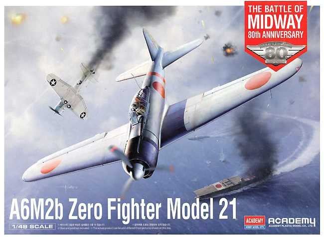 A6M2b Zero Fighter Modrel 21 "Battle of Midway"  (1:48) Academy 12352 - A6M2b Zero Fighter Modrel 21 "Battle of Midway"