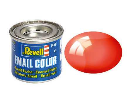 Barva Revell emailová - 32731: transparentní červená (red clear)