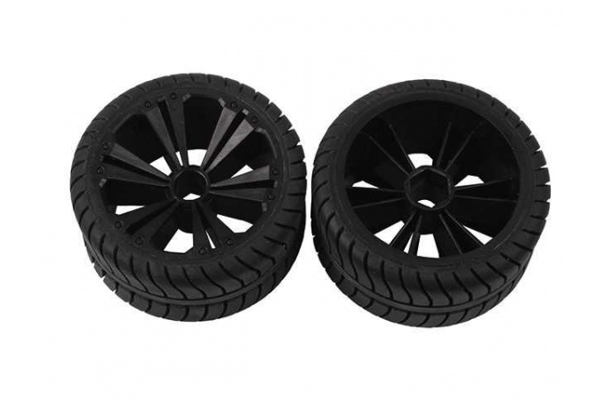 Set 2x Rear Wheel for Muscle Car, black Revell 47218