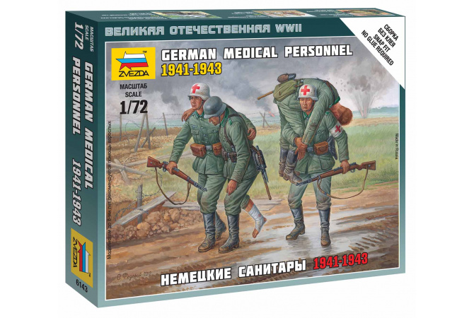 German Medical Personnel 1941-43 (1:72) Zvezda 6143