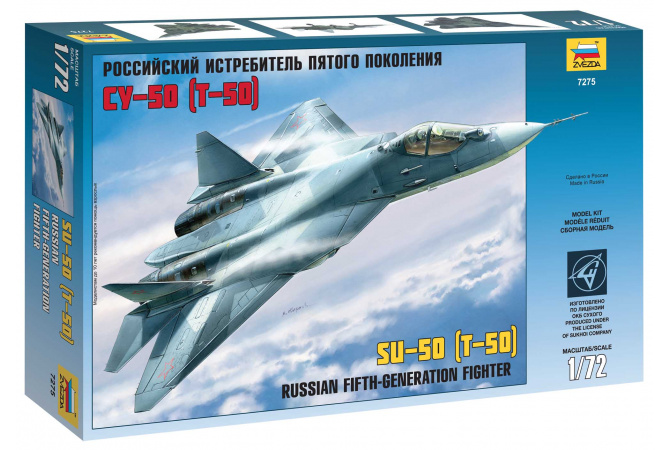 Sukhoi T-50 Russian Stealth Fighter (1:72) Zvezda 7275