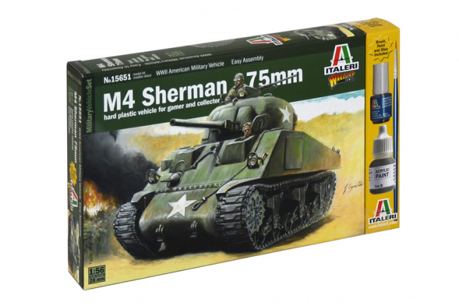 M4 SHERMAN 75mm (1:56) Italeri 15751