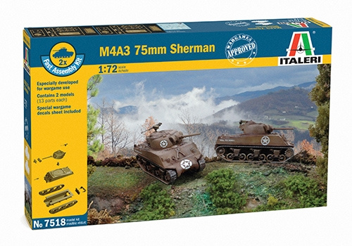 M4A3 75 mm SHERMAN (1:72) Italeri 7518