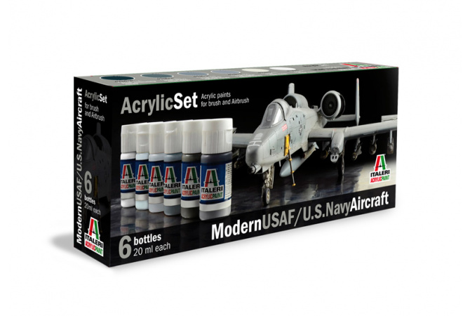 Sada akrylových barev 431AP - MODERN USAF/U.S. NAVY AIRCRAFT 6 ks