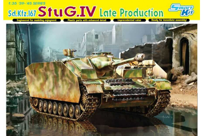 Sd.Kfz.167 StuG.IV Late Production (Smart Kit) (1:35) Dragon 6612