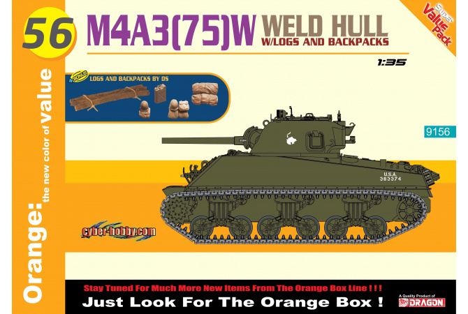 M4A3(75)W Welded Hull (1:35) Dragon 9156