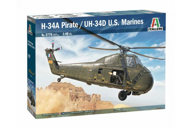 H-34A Pirate /UH-34D U.S. Marines (1:48) Italeri 2776