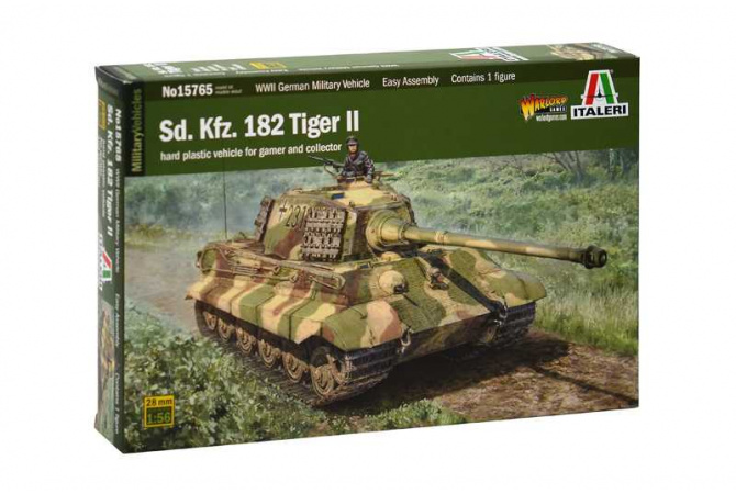 Model Kit tank 15765 -Sd. Kfr. 182 Tiger ll (1:56)(1:56) Italeri 15765