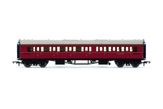 Vagón osobní HORNBY R4766 - BR Collett Coach Corridor Composite LH, Maroon Hornby R4766